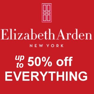 50% off all Elizabeth Arden
