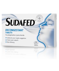 Sudafed Decongestant Tablets