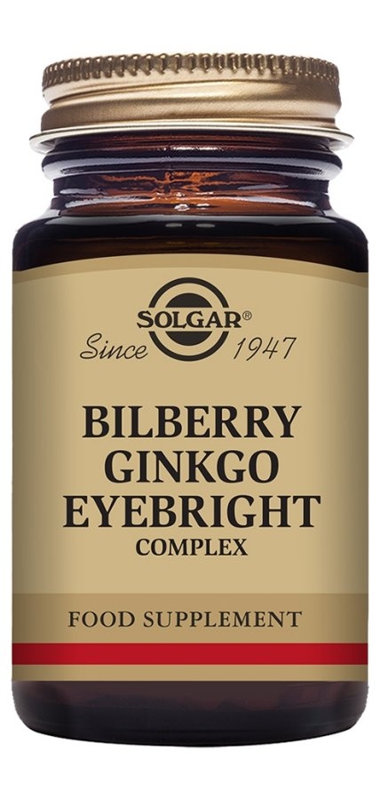 Solgar Bilberry, Ginkgo Eyebright Complex X 60 Vegicaps