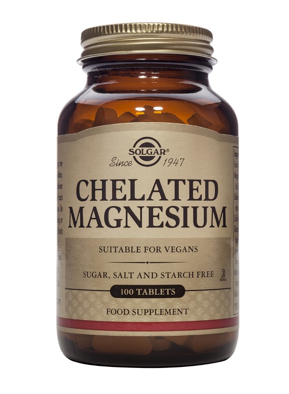 Solgar Chelated Magnesium Tablets X 100 Solgar Chelated Magnesium Tablets X 100