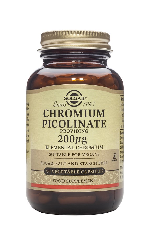 Solgar Chromium Picolinate 200mcg Tablets X 90
