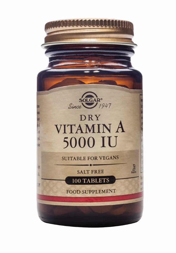 Solgar Vitamin A Tablets 5000iu X 100