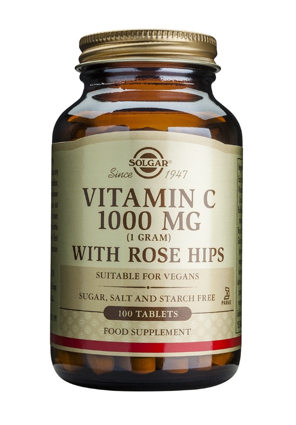 Solgar Rose Hips C 1000mg Tabs X 100