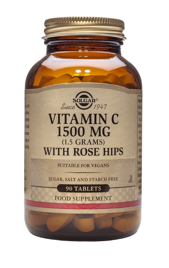 Solgar Rose Hips C 1500mg Tabs X 90
