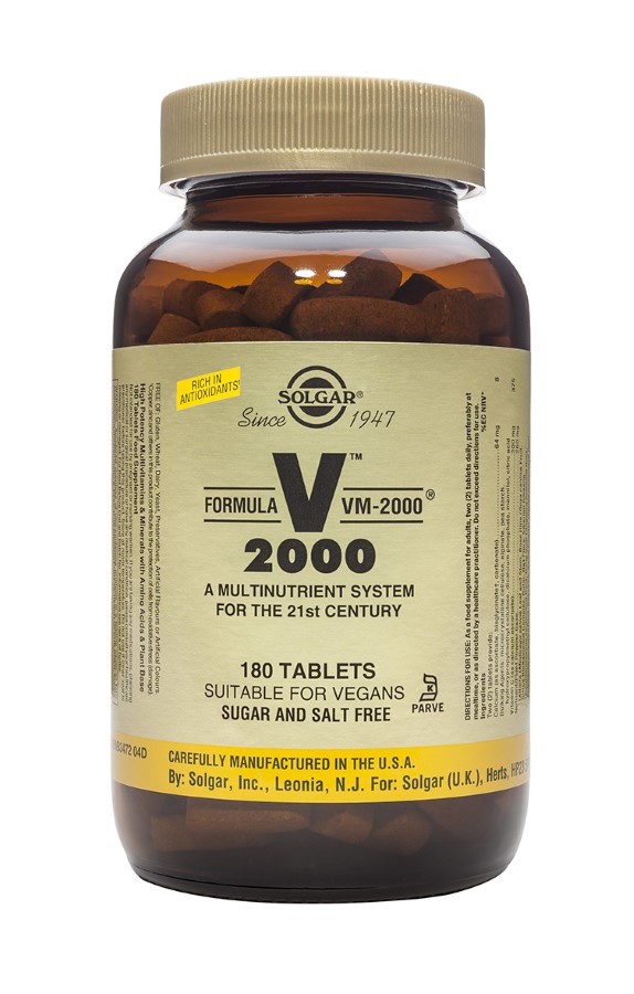 Solgar Formula Vm 2000 X 180 Tablets Solgar Formula Vm 2000 X 180 Tablets