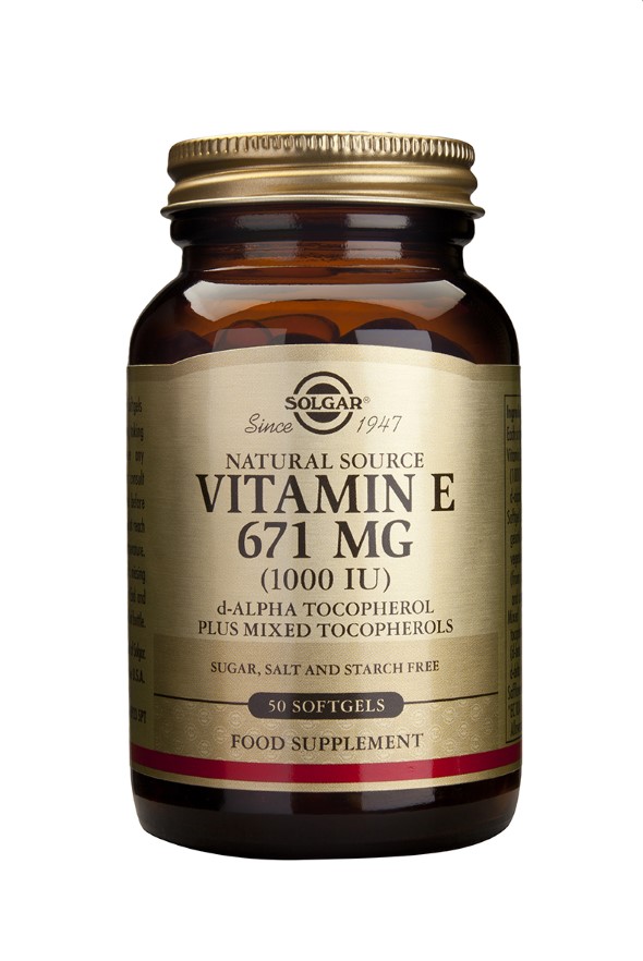 Solgar Vitamin E 1000iu Softgels X 50