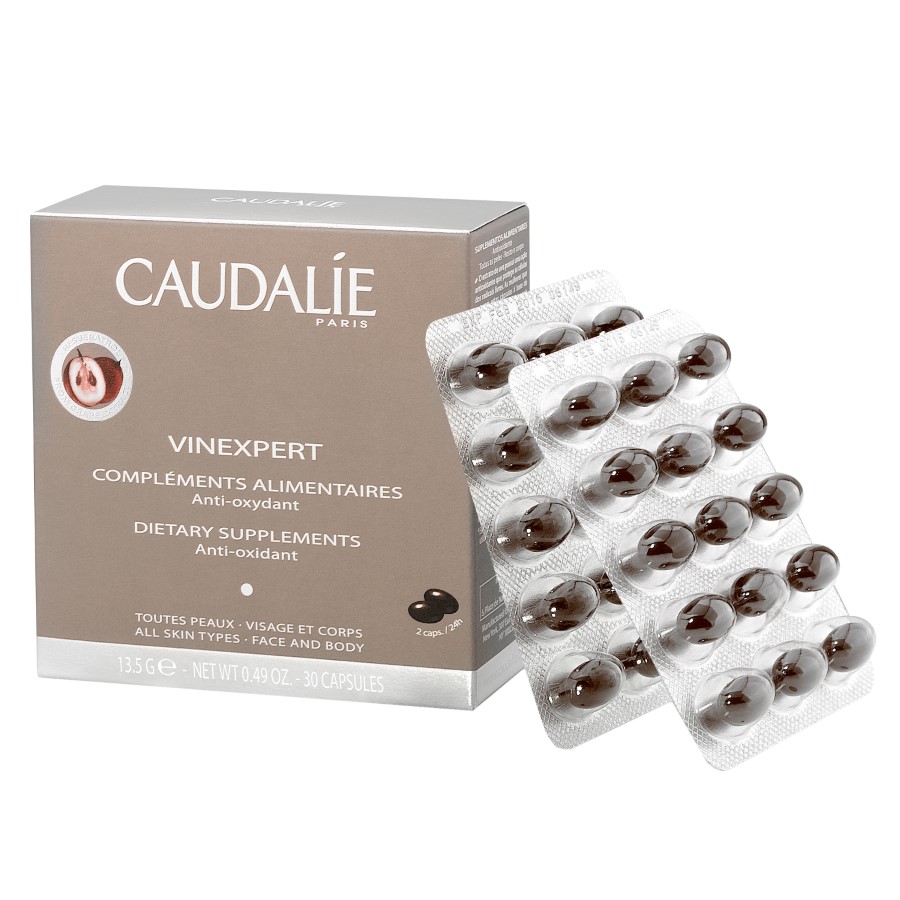 Caudalie Vinexpert Dietary Supplement For Skin X 30 Capsules