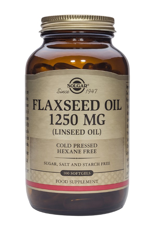 Solgar Cold Flaxseed Oil Capsules 1250mg X100 Solgar Cold Flaxseed Oil Capsules 1250mg X100