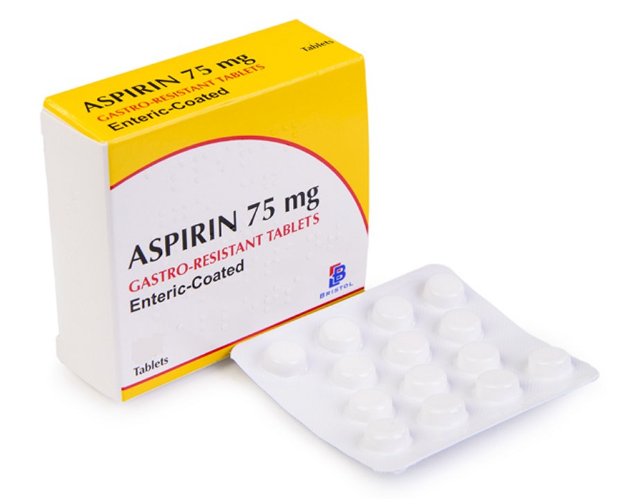 Aspirin 75 Mg Gastro Resistant Enteric Coated 56 Tablets
