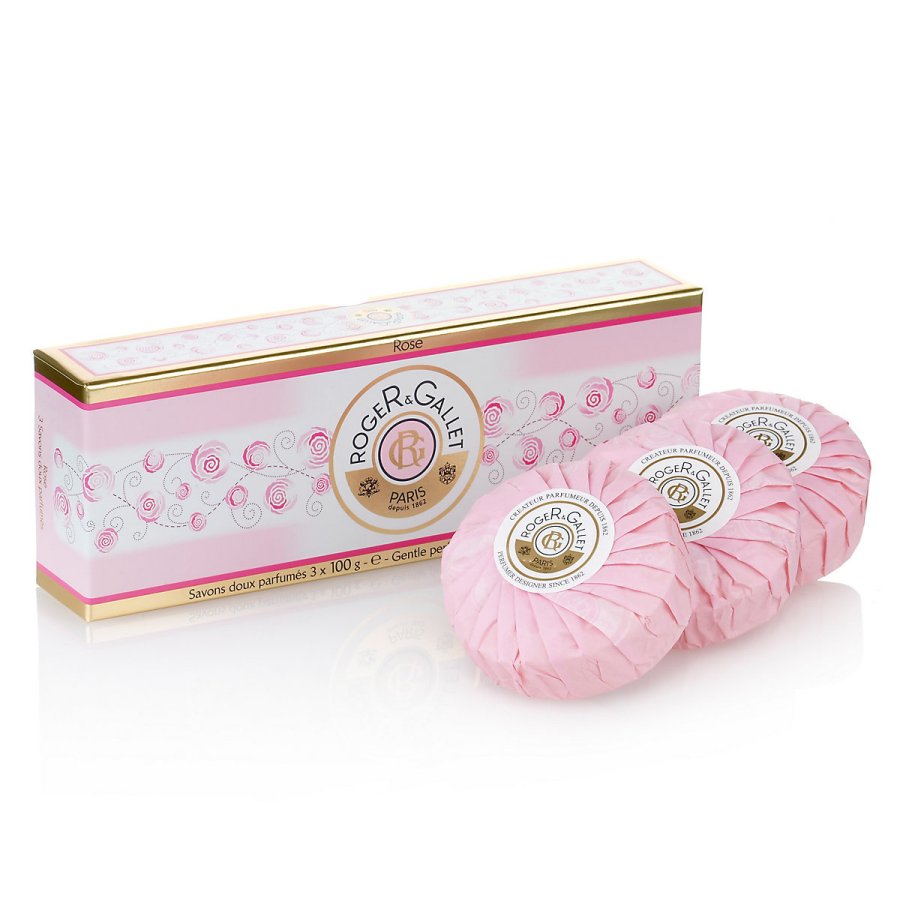 Roger And Gallet Rose Soap Coffret 3 X 100g Roger And Gallet Rose Soap Coffret 3 X 100g