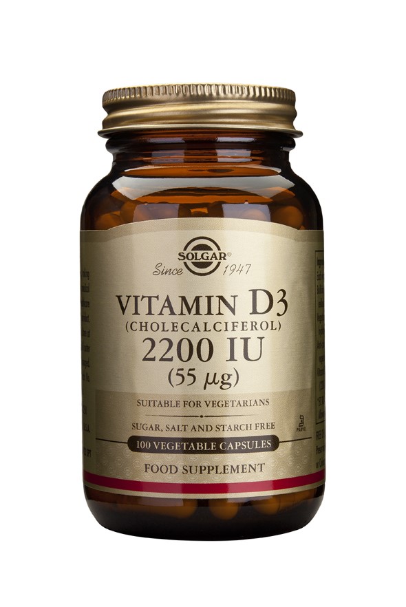 Solgar Vitamin D3 Capsules 2200iu X 100 Solgar Vitamin D3 Capsules 2200iu X 100