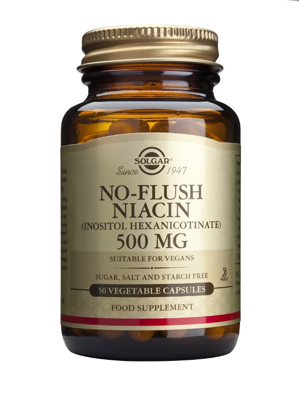 Solgar No Flush Niacin 500mg X 50 Caps Solgar No Flush Niacin 500mg X 50 Caps