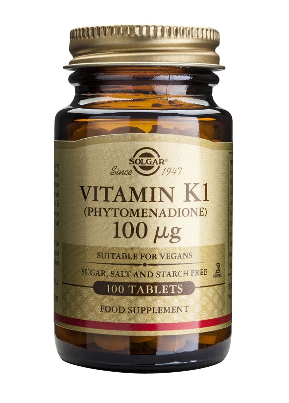 Solgar Vitamin K1 100mcg X 100 Tablets