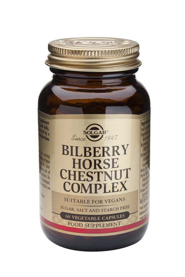 Solgar Bilberry Horse Chestnut Complex X 60 Vegicaps Solgar Bilberry Horse Chestnut Complex X 60 Vegicaps