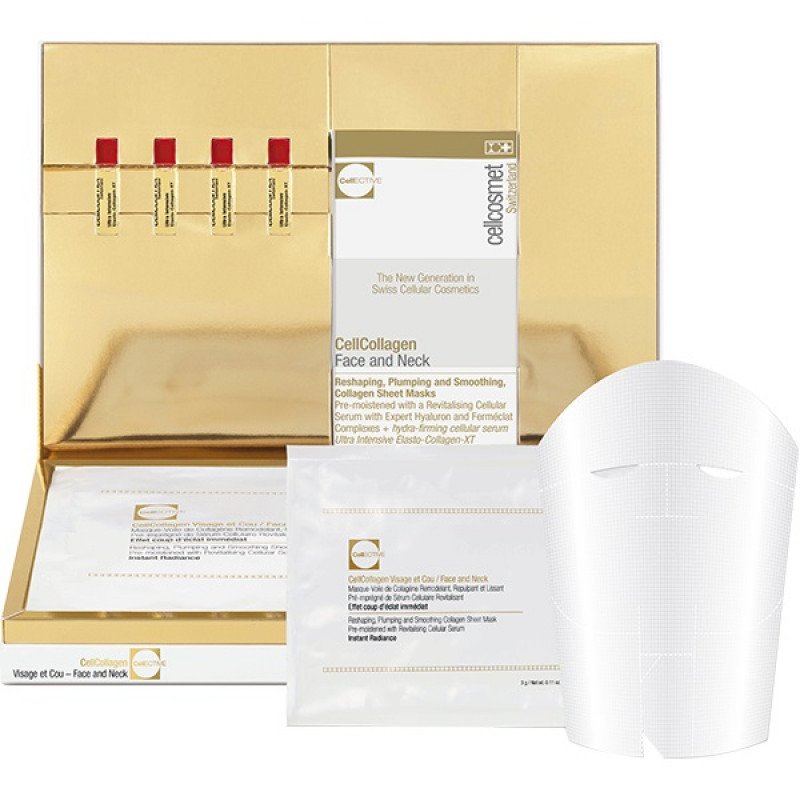 Cellcosmet Cellective Cellcollagen Face And Neck Masks X 4