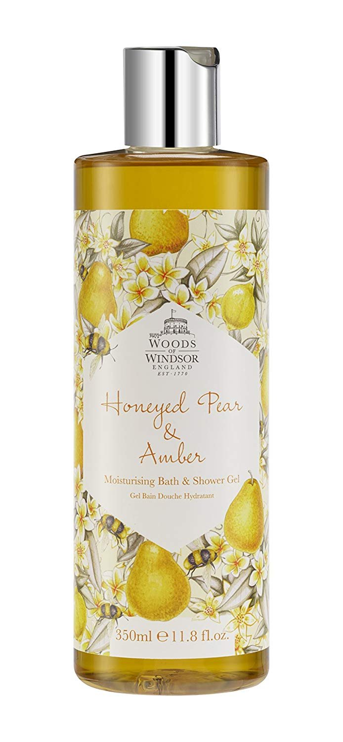 Woods Of Windsor Honeyed Pear And Amber Bath And Shower Gel 350ml