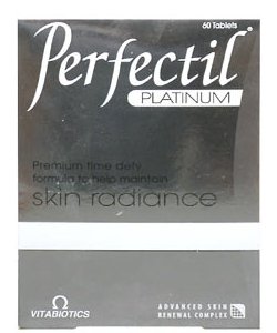 Vitabiotics Perfectil Platinum Skin Radiance Tablets X 60