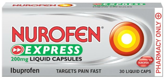 Nurofen Express 200mg 30 Liquid Capsules