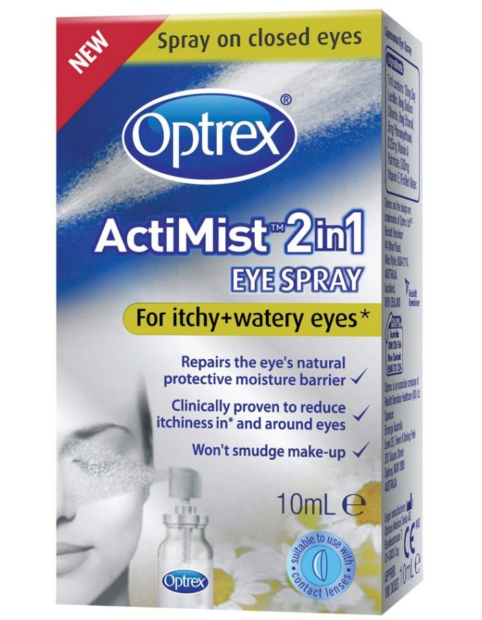 Optrex Actimist 2 In 1 Eye Spray Itchy And Wartery 10ml