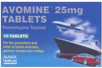 Avomine 25mg Tablets X 10