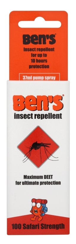 Bens Insect Repellent Safari Strength 37ml Pump Spray Bens Insect Repellent Safari Strength 37ml Pump Spray