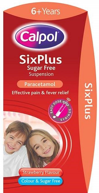 Calpol Six Plus Sugar Free Suspension X 100ml