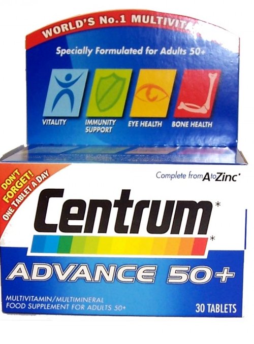 Centrum Advance 50 X 30 Tablets