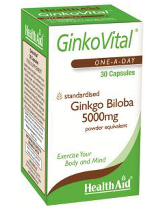 Healthaid Ginko Vital Ginkgo Biloba 5000mg X 30 Caps