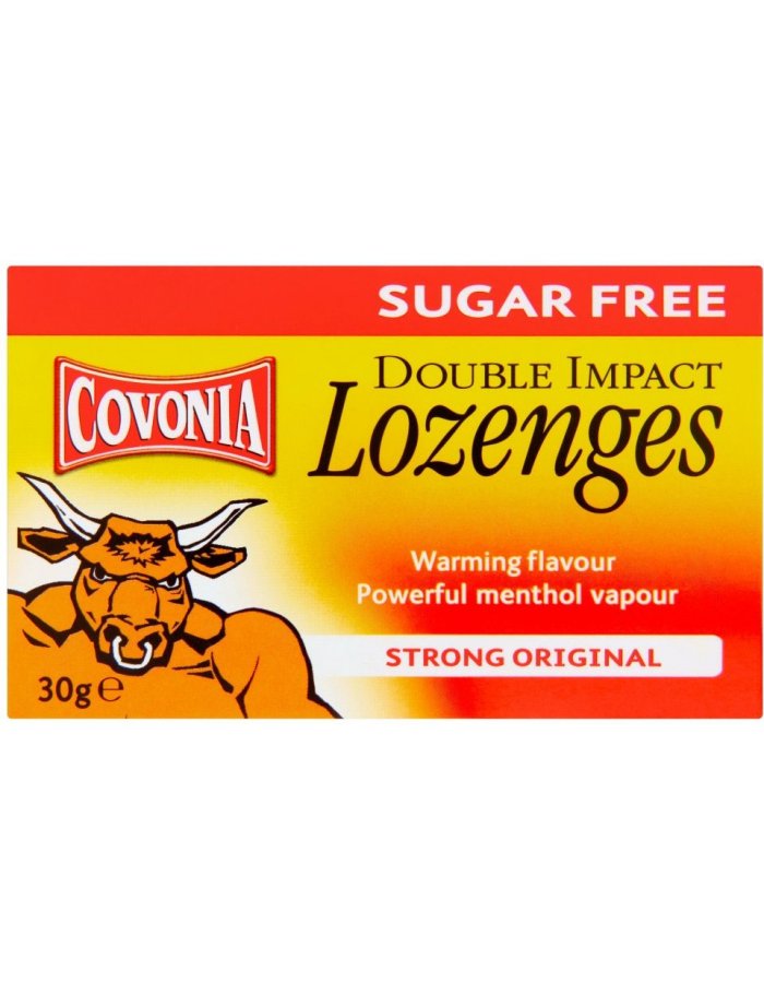 Covonia Double Impact Lozenges Strong Original S F 30g