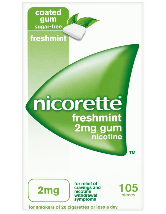 Nicorette Chewing Gum 2mg X 105 Freshmint Nicorette Chewing Gum 2mg X 105 Freshmint