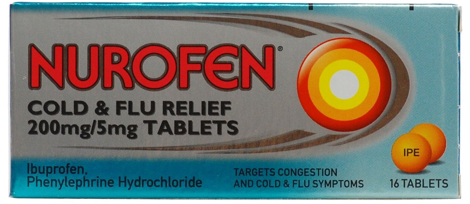 Nurofen Cold And Flu Tablets X 16 Nurofen Cold And Flu Tablets X 16