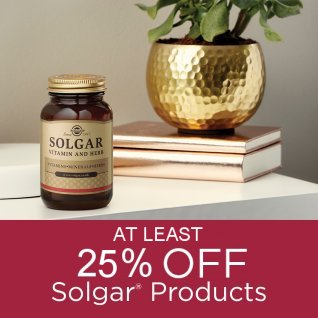 25-33% off ALL Solgar products